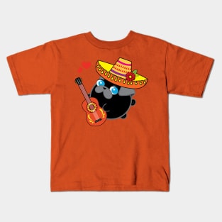 Poopy the Pug Puppy - Day of the Dead Kids T-Shirt